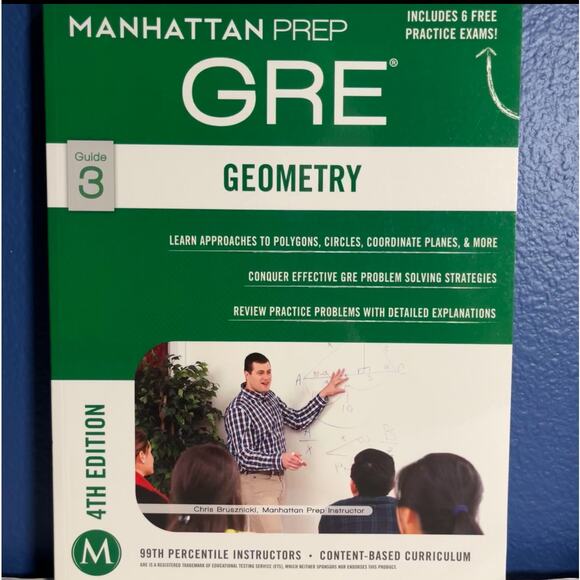 GRE Geometry Textbook (Manhattan Prep GRE Strategy Guides) - Picture 1 of 7